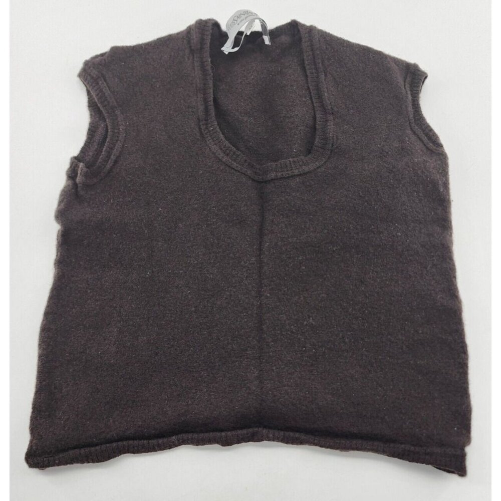 Yves Saint Laurent Rive Gauche Girls Sleeveless Scoop Neck Sweater 100% Wool 4/6